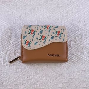 Trifold Snap Closure Small Wallet for Women,Credit Card Holder Coin Purse